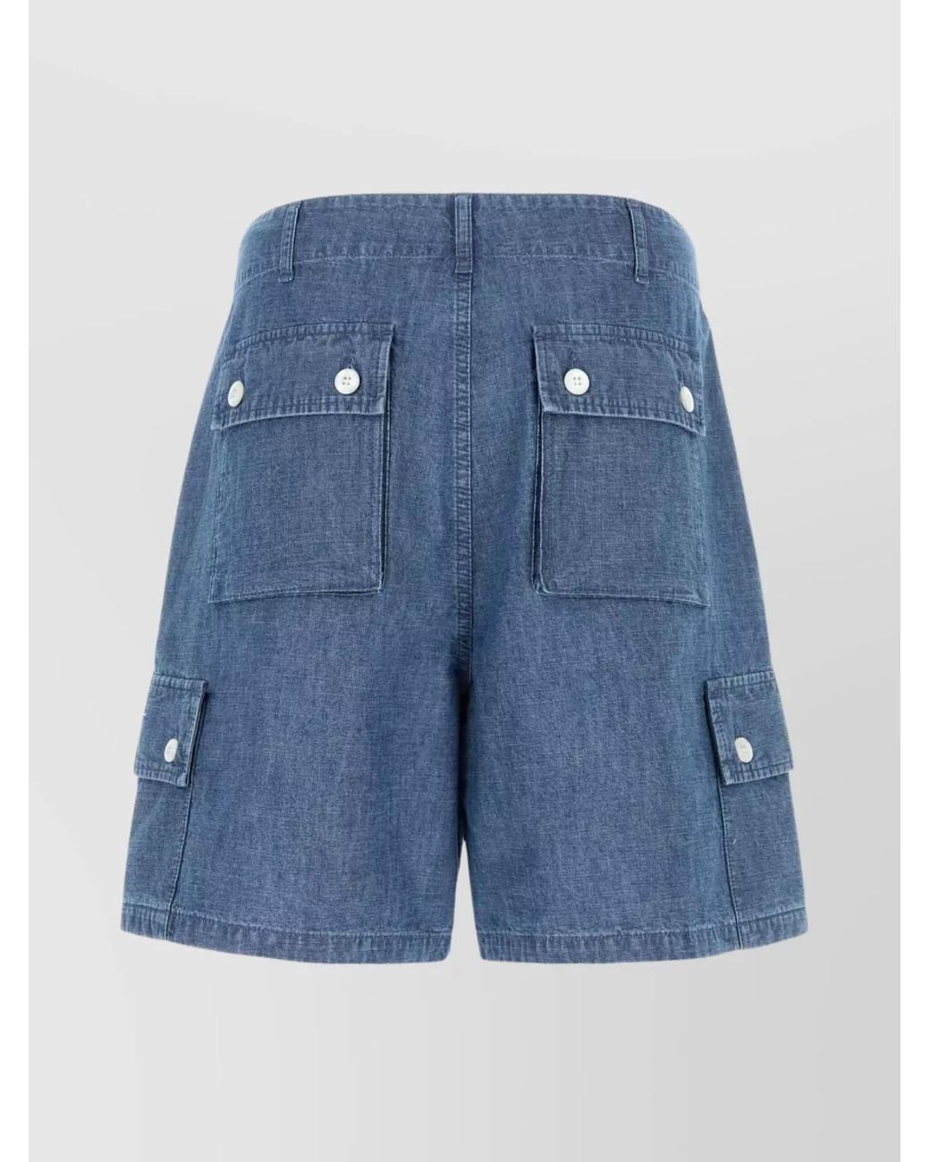Givenchy Blue Denim Cargo Shorts for men