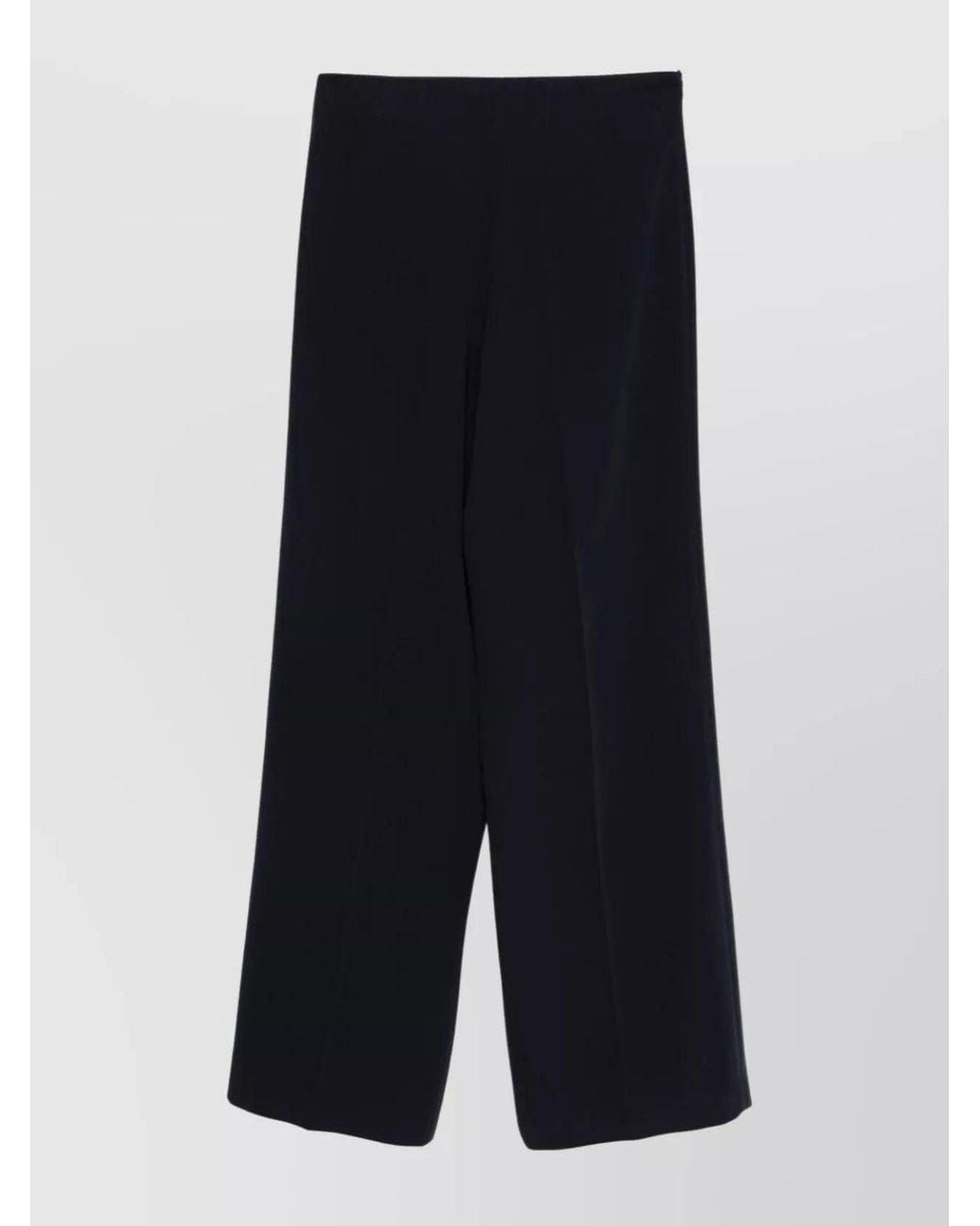 P.A.R.O.S.H. Blue High-Rise Wide-Leg Trousers