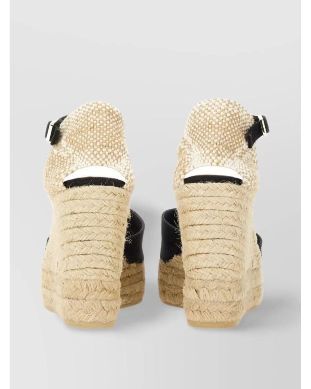 Castaner Metallic High Espadrille Sandals