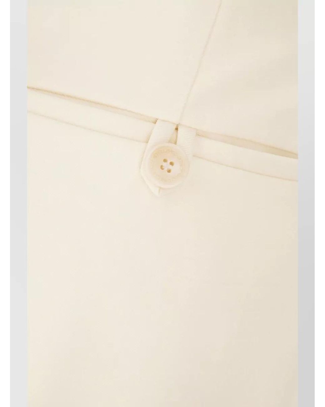 Stella McCartney White Wool Flared Trousers