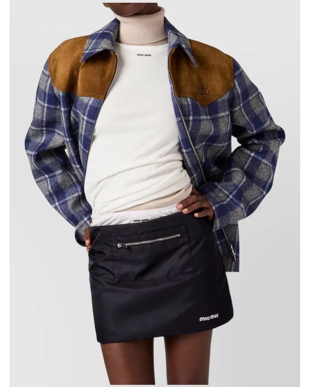 Miu Miu Blue Skirt Clothing