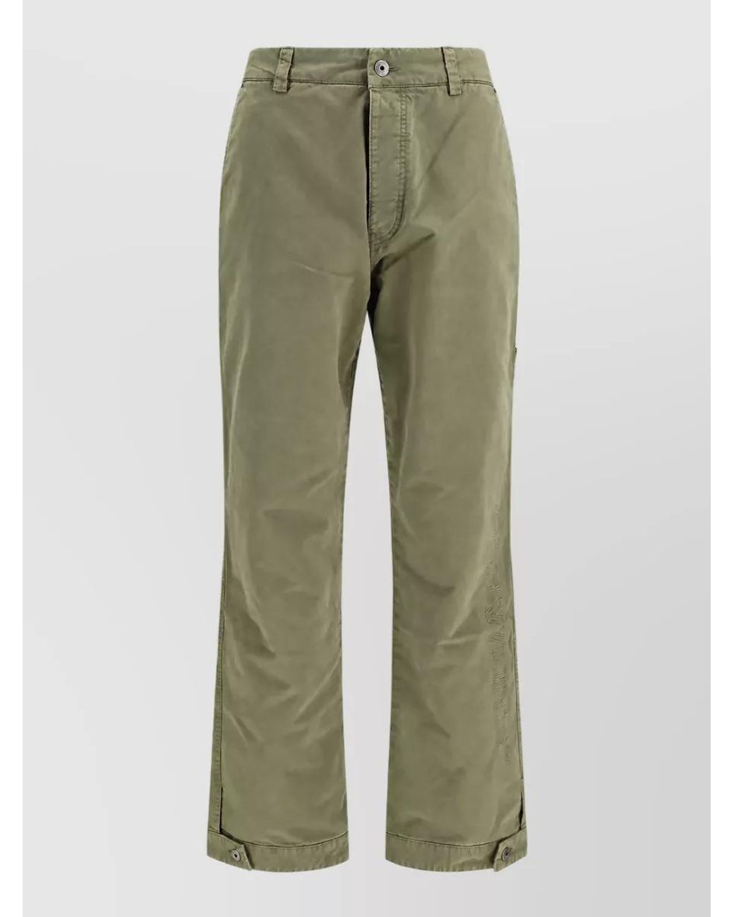 Off-White c/o Virgil Abloh Green Cotton Straight-Leg Cargo Shorts for men