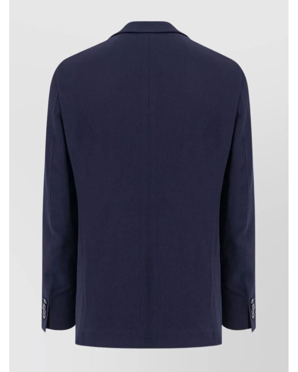 Giorgio Armani Blue Virgin Wool And Viscose Single-Breasted Blazer for men