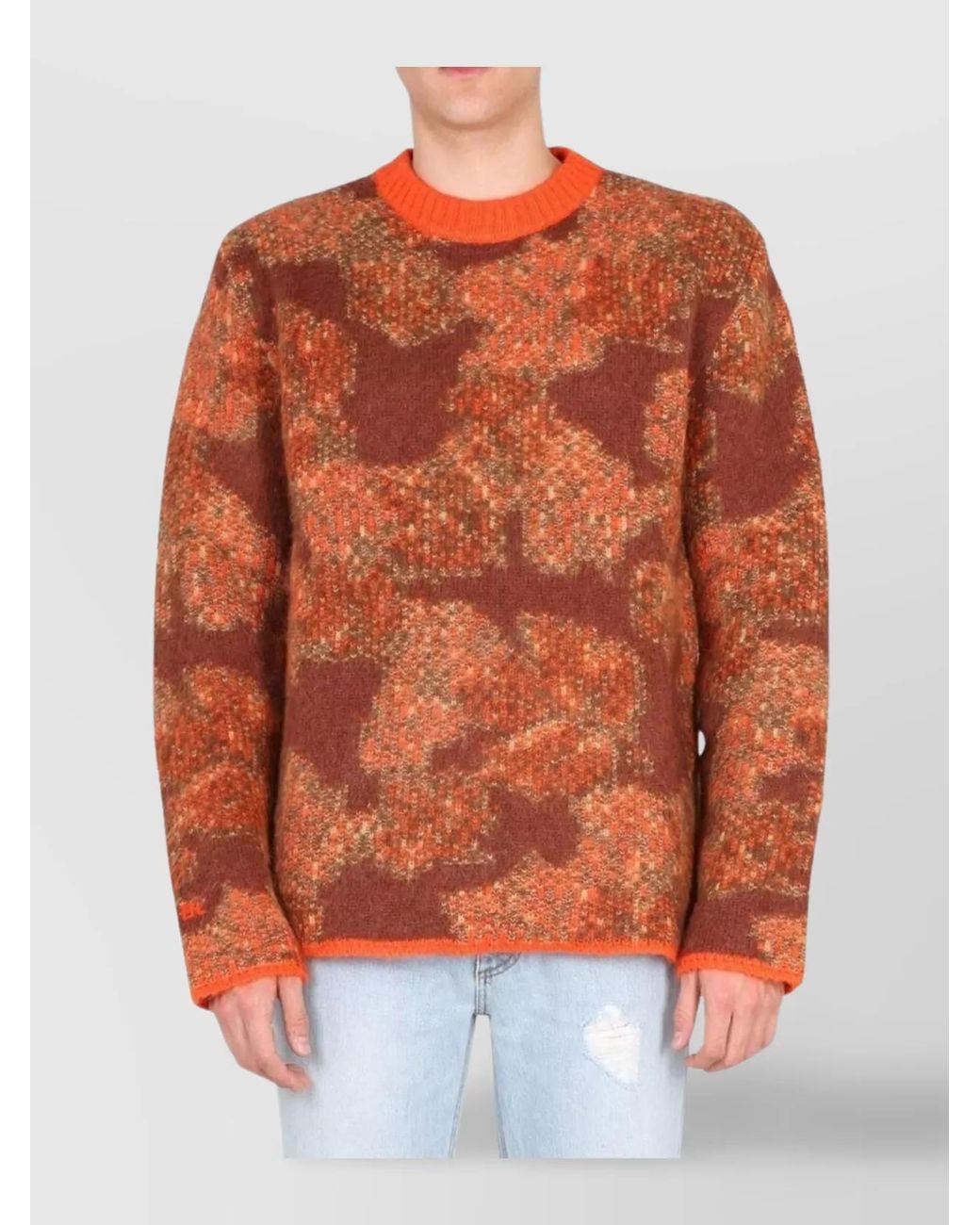 ERL Orange Regular-Fit Jumper for men