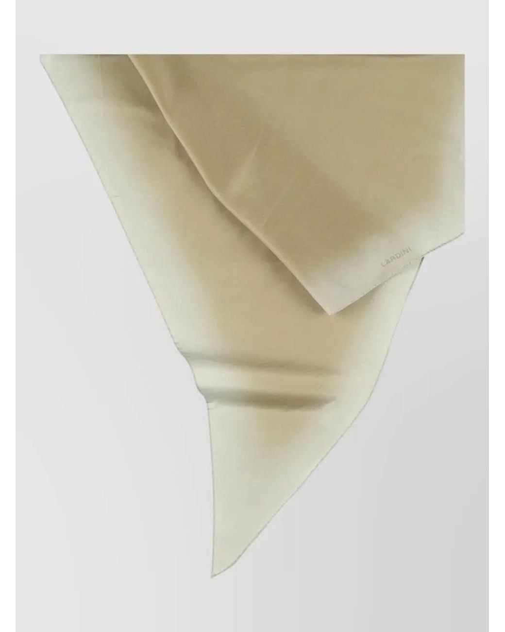 Lardini White Silk Blend Printed Scarf for men
