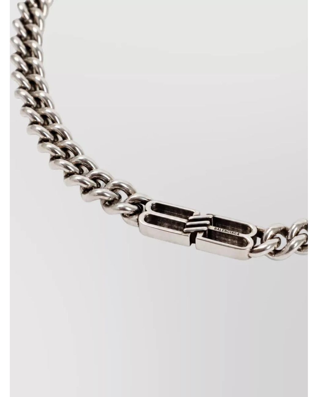 Balenciaga Metallic Brass Necklace for men