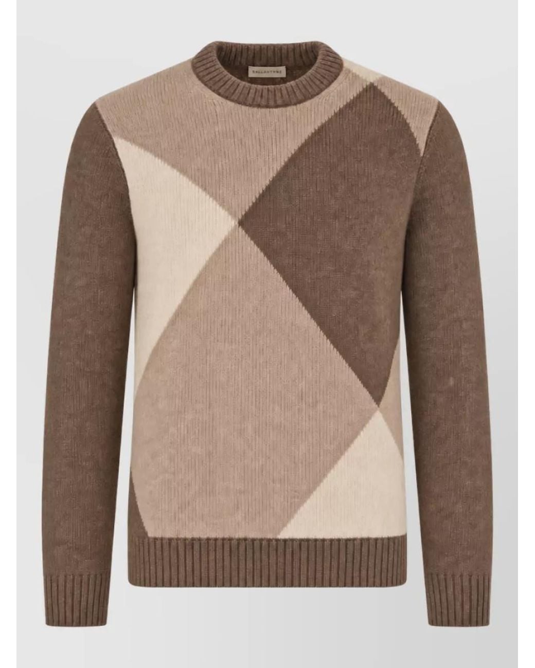 Ballantyne Brown Wool Jumper for men