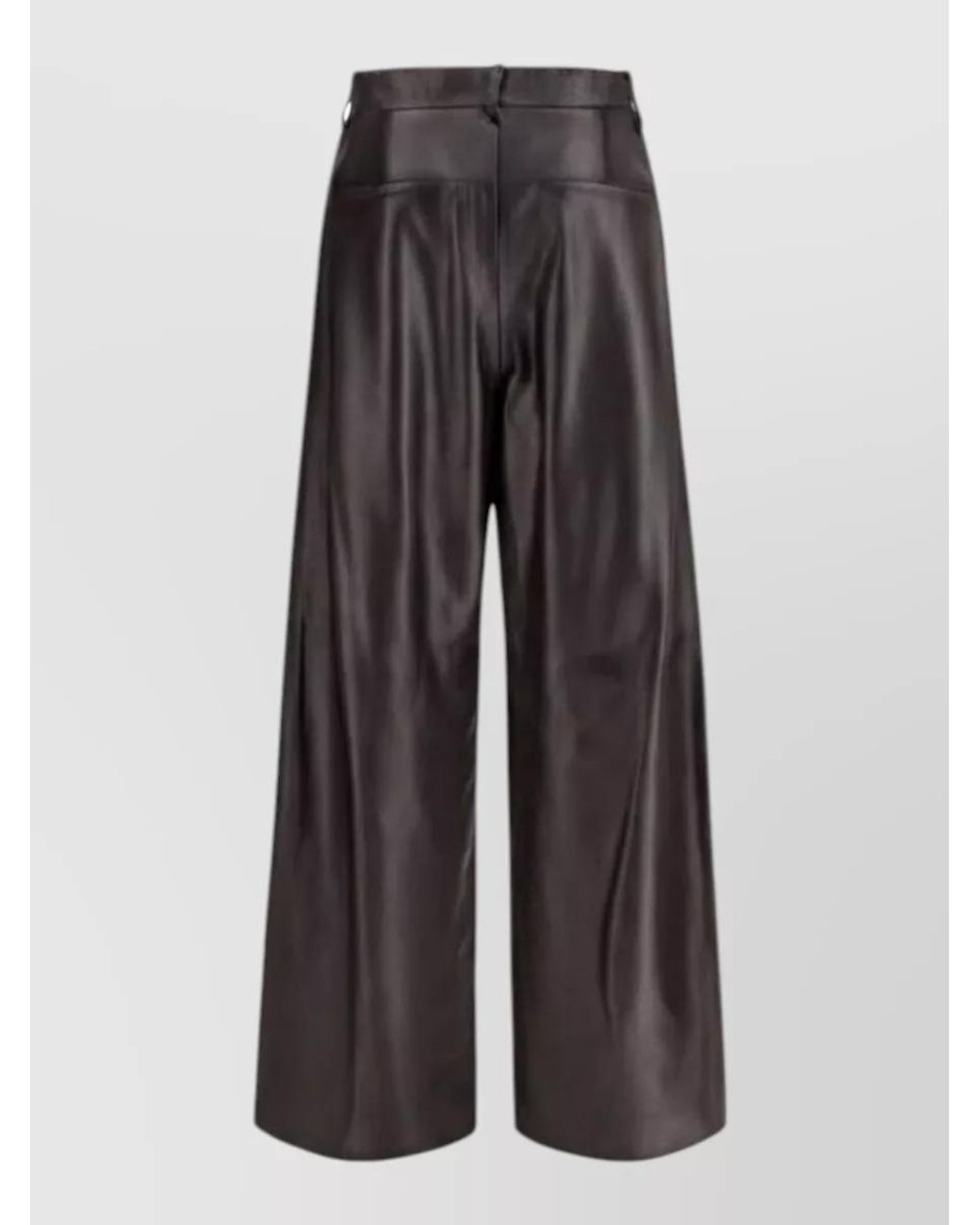 P.A.R.O.S.H. Multicolor Leather Wide-Leg Trousers