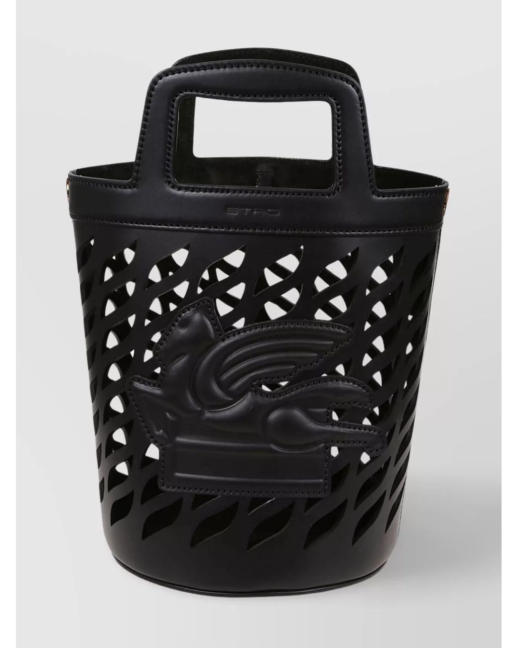 Etro Black Na Leather Bucket Bag