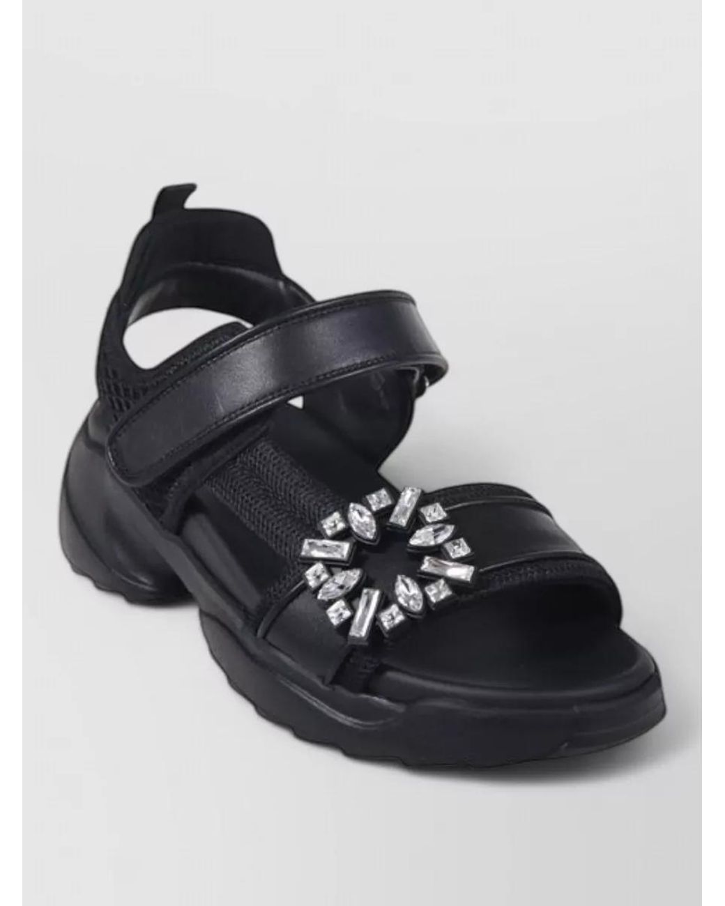 Roger Vivier Black Leather Sandals