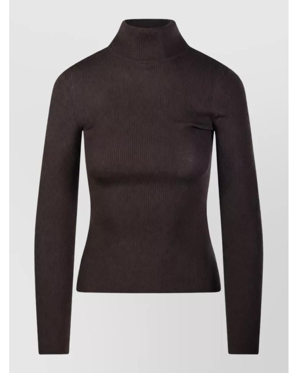 Max Mara Black Sleeveless Virgin Wool Knitted Top