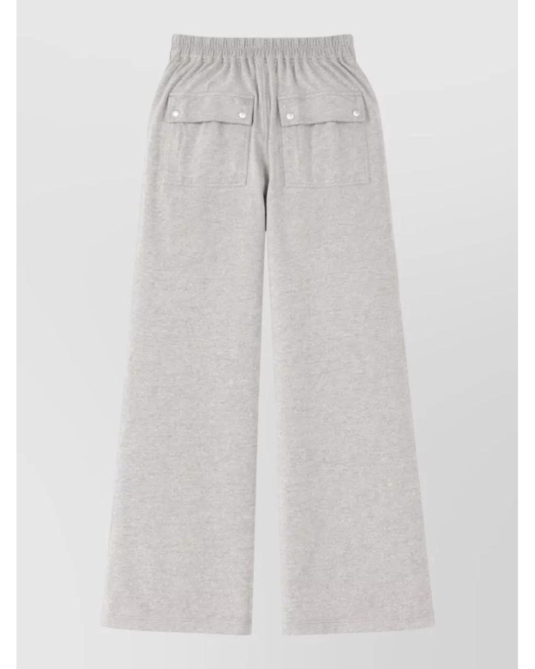 Rick Owens White Wide-Leg Trousers