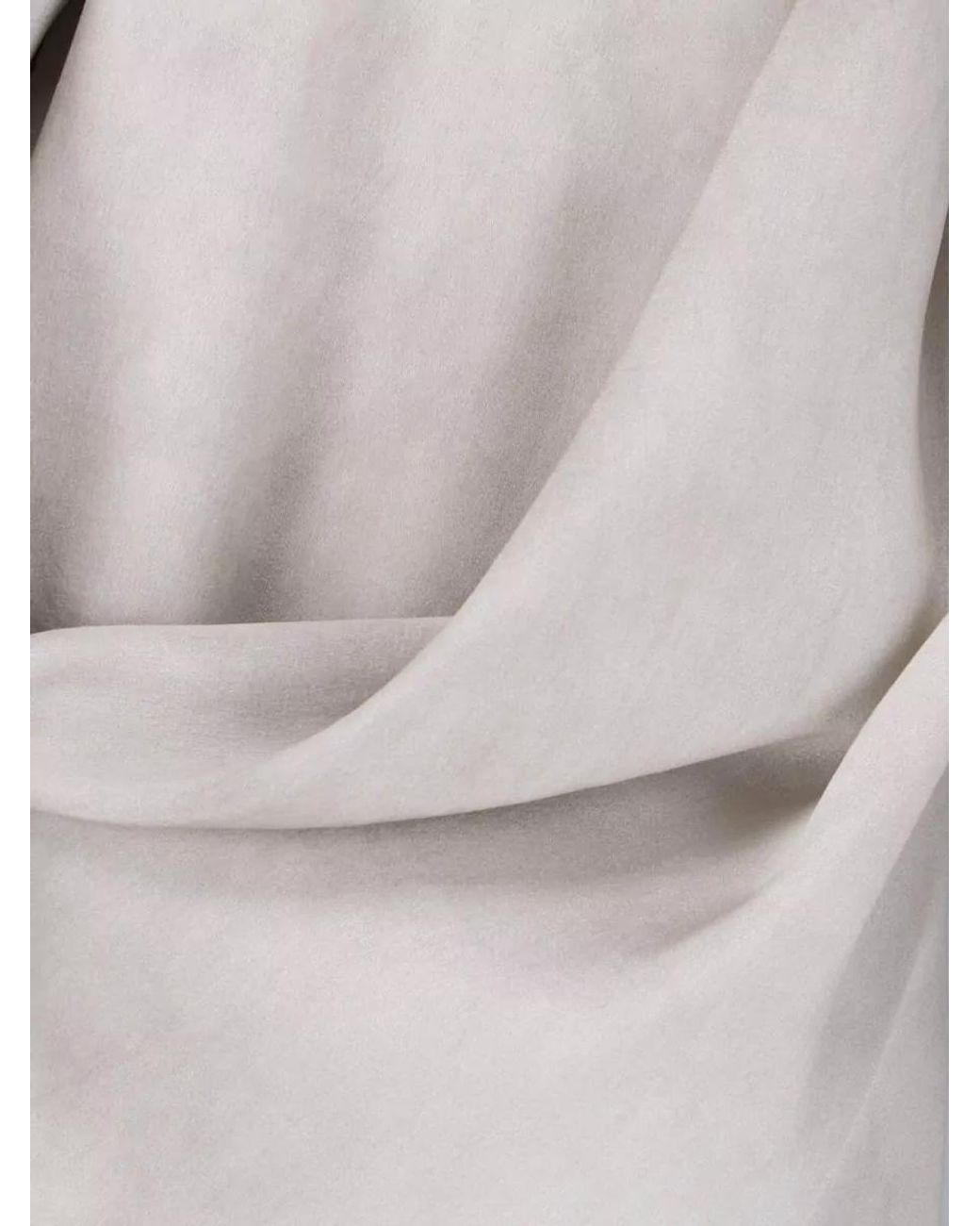Uma Wang White Silk Midi Dress