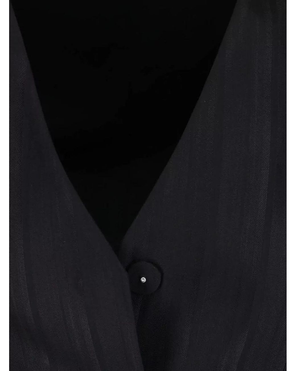 Dondup Black Virgin Wool Suit Jacket