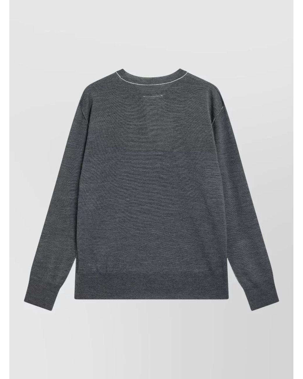 MM6 by Maison Margiela Gray Wool Sweatshirt for men