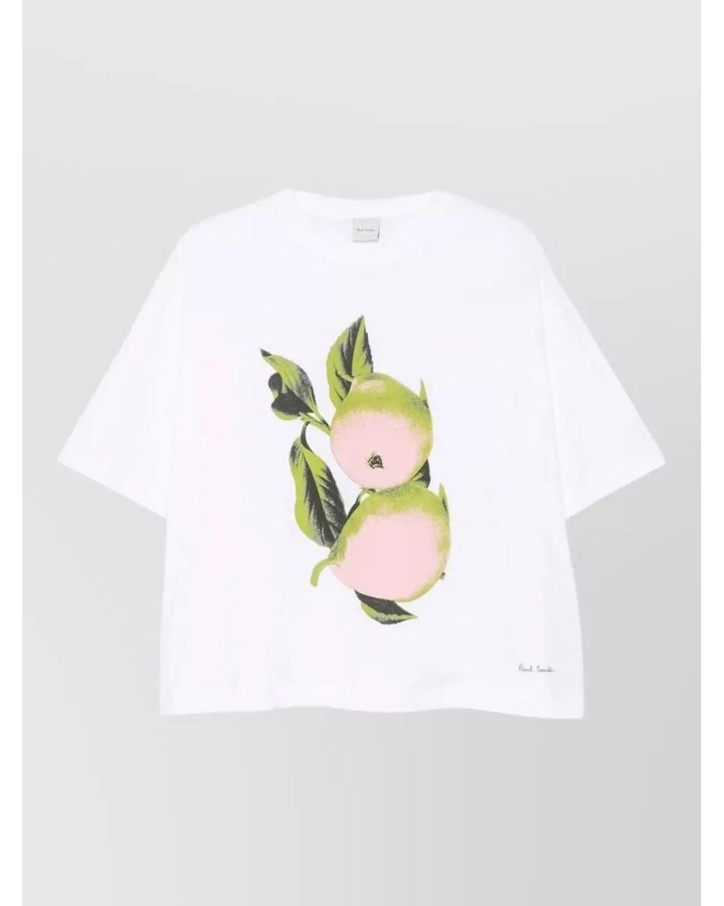 Paul Smith White Printed Cotton T-Shirt