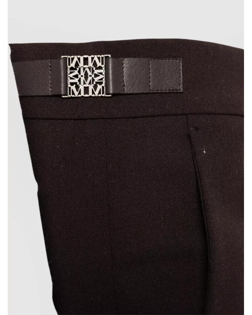 Max Mara Multicolor Wool Slim-Fit Suit Trousers