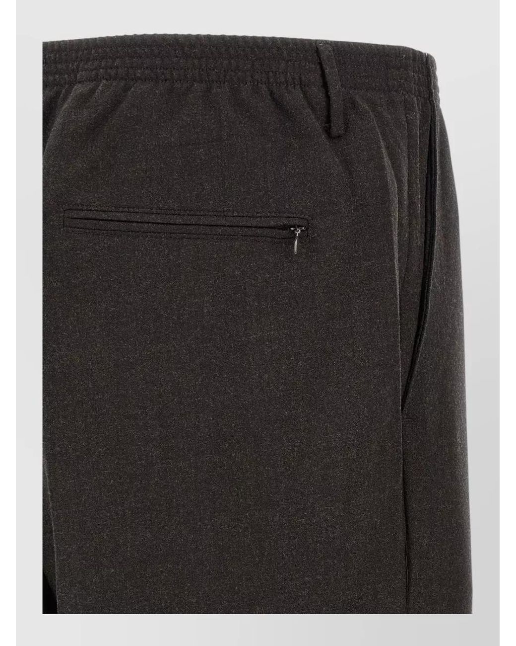 Cellar Door Black Virgin Wool Chino Shorts for men