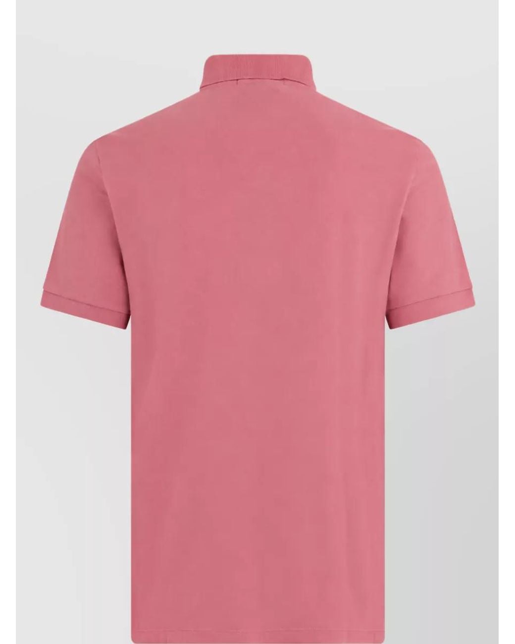 Stone Island Pink Cotton Short-Sleeve Polo Shirt for men