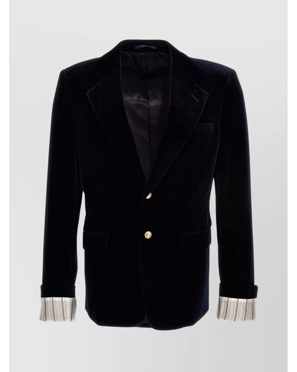 Gucci Blue Velvet Single-Breasted Blazer for men