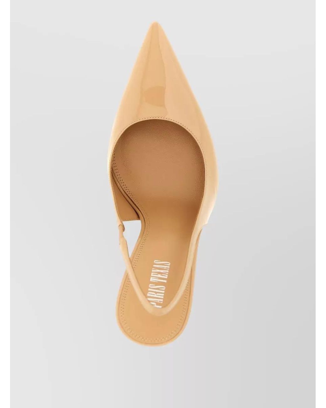 Paris Texas Natural Leather Lidia Slingback Pumps