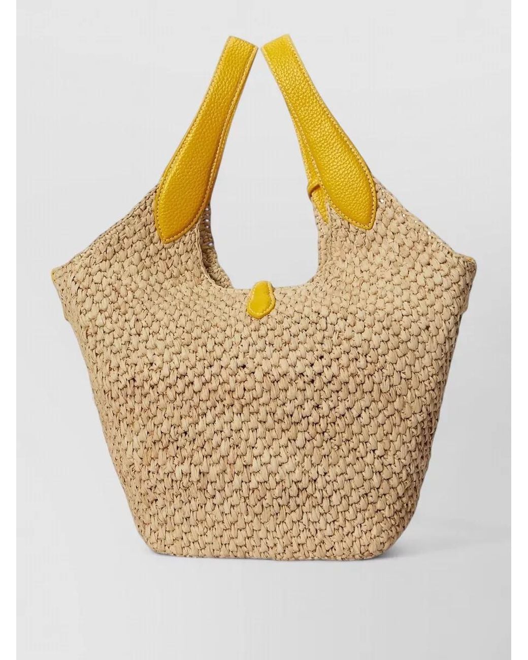 Polo Ralph Lauren Metallic Raffia Tote Bag