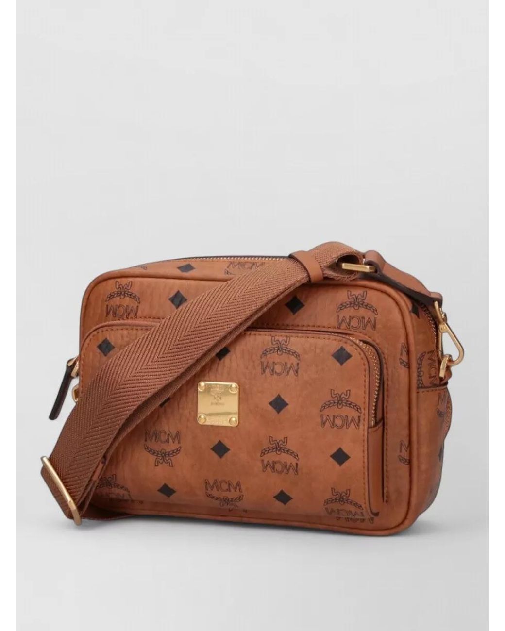 MCM Brown Leather Shoulder Bag for men