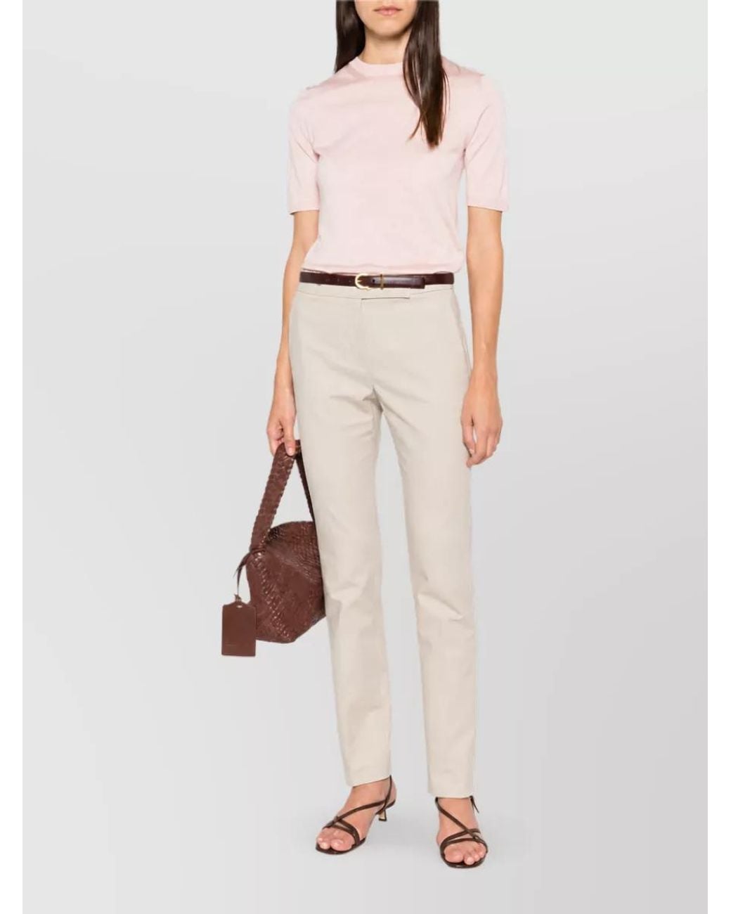 Max Mara Natural Silk Knitted Top