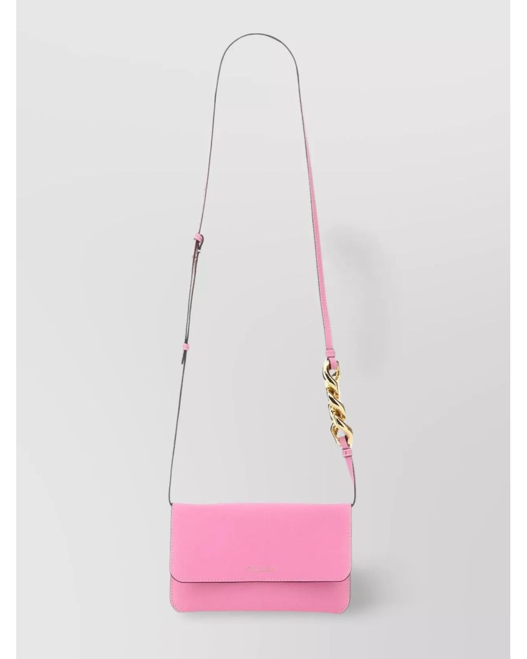 J.W. Anderson Pink Leather Chain Smartphone Bag