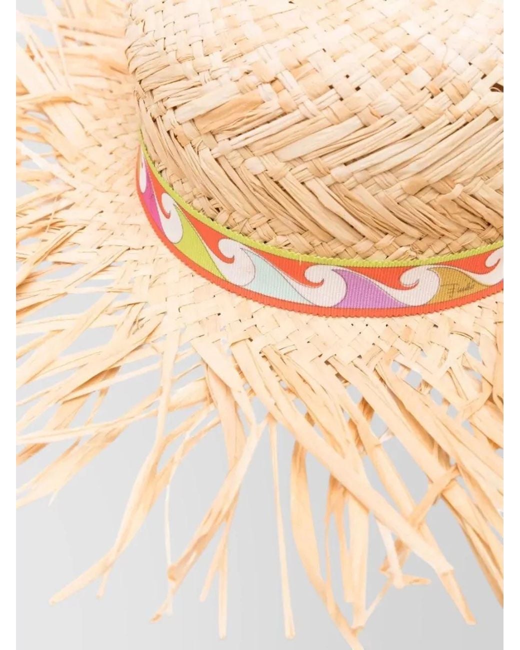 Emilio Pucci Natural Straw Sun Hat