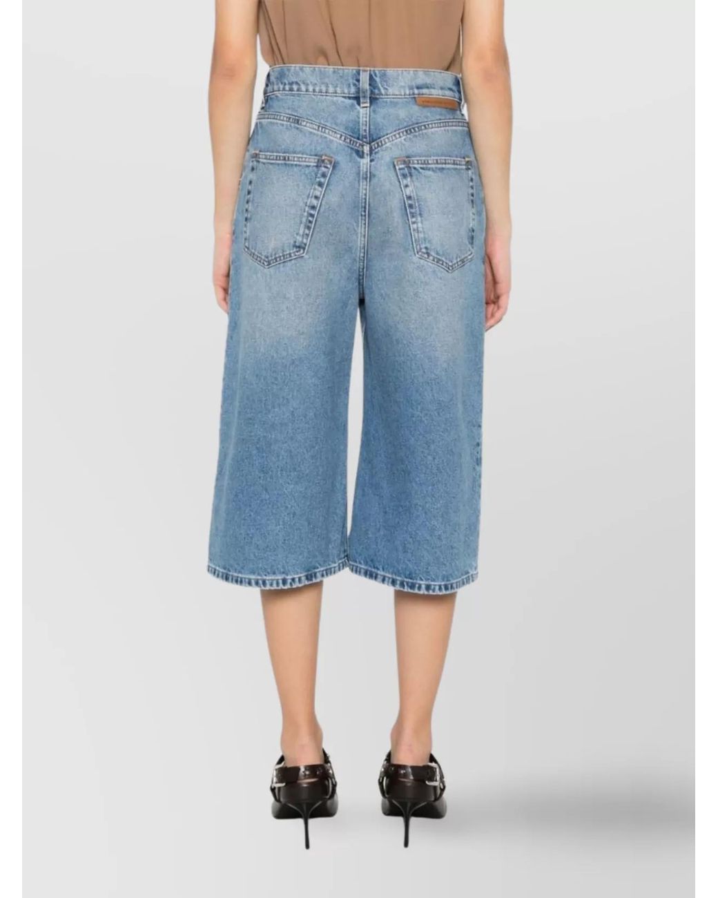 Stella McCartney Blue Denim Bermuda Shorts