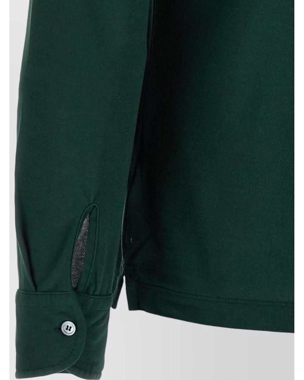 Zanone Green Cotton Long-Sleeve Shirt for men