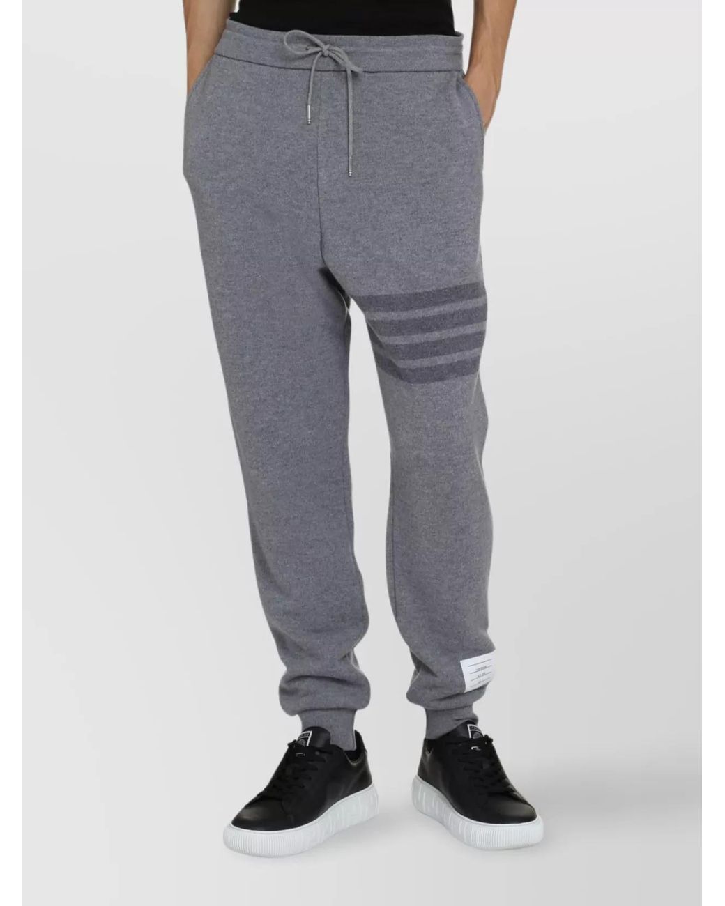 Thom Browne Gray Wool Track Pants for men
