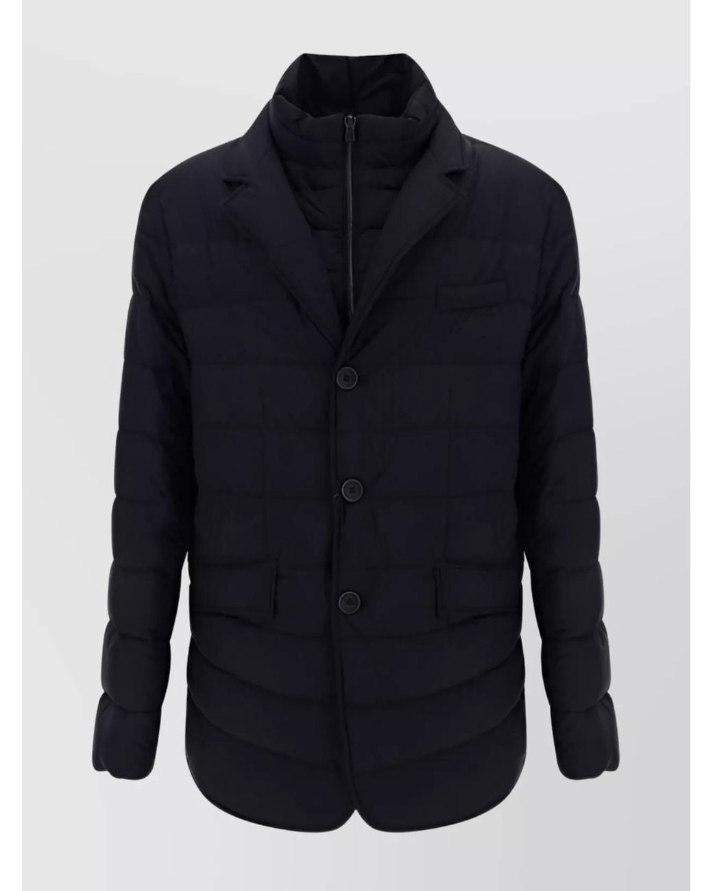 Herno Blue La Giacca Quilted Down Jacket for men