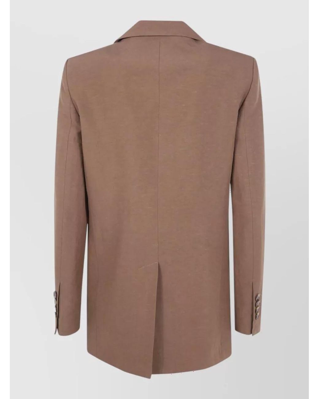 DR. HOPE Brown Double-Breasted Blazer