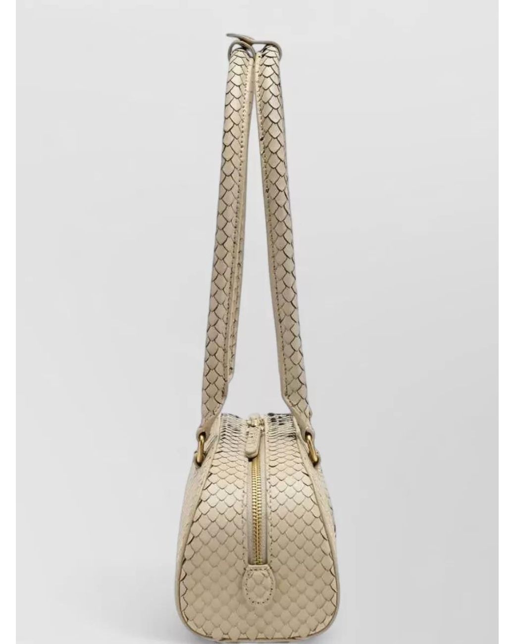 DIESEL Natural 1Dr Dome Leather Shoulder Bag