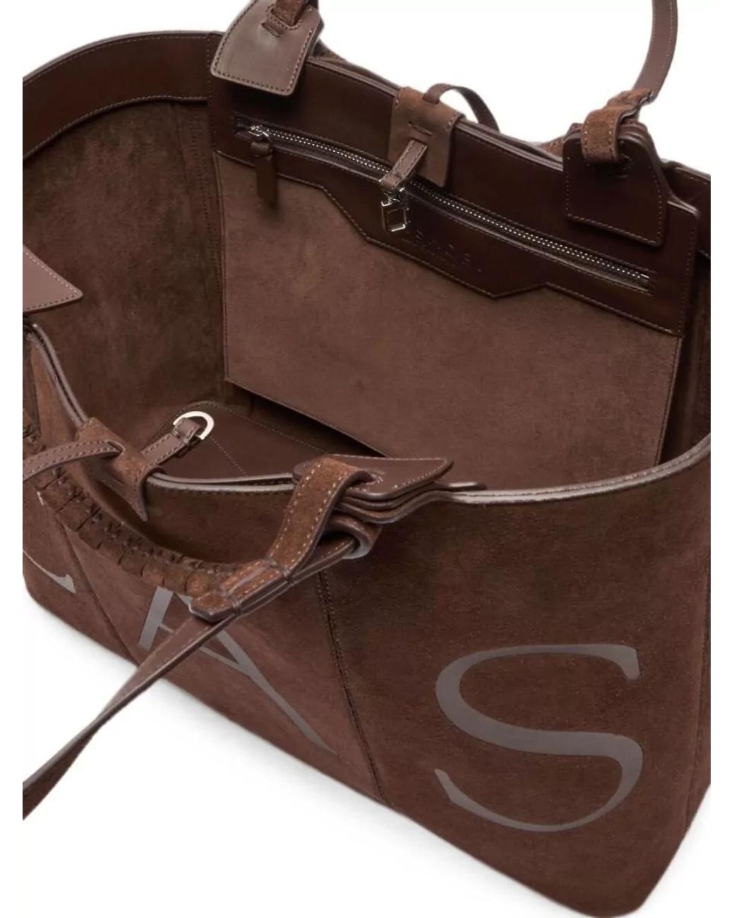 Casadei Brown Leather Tote Bag