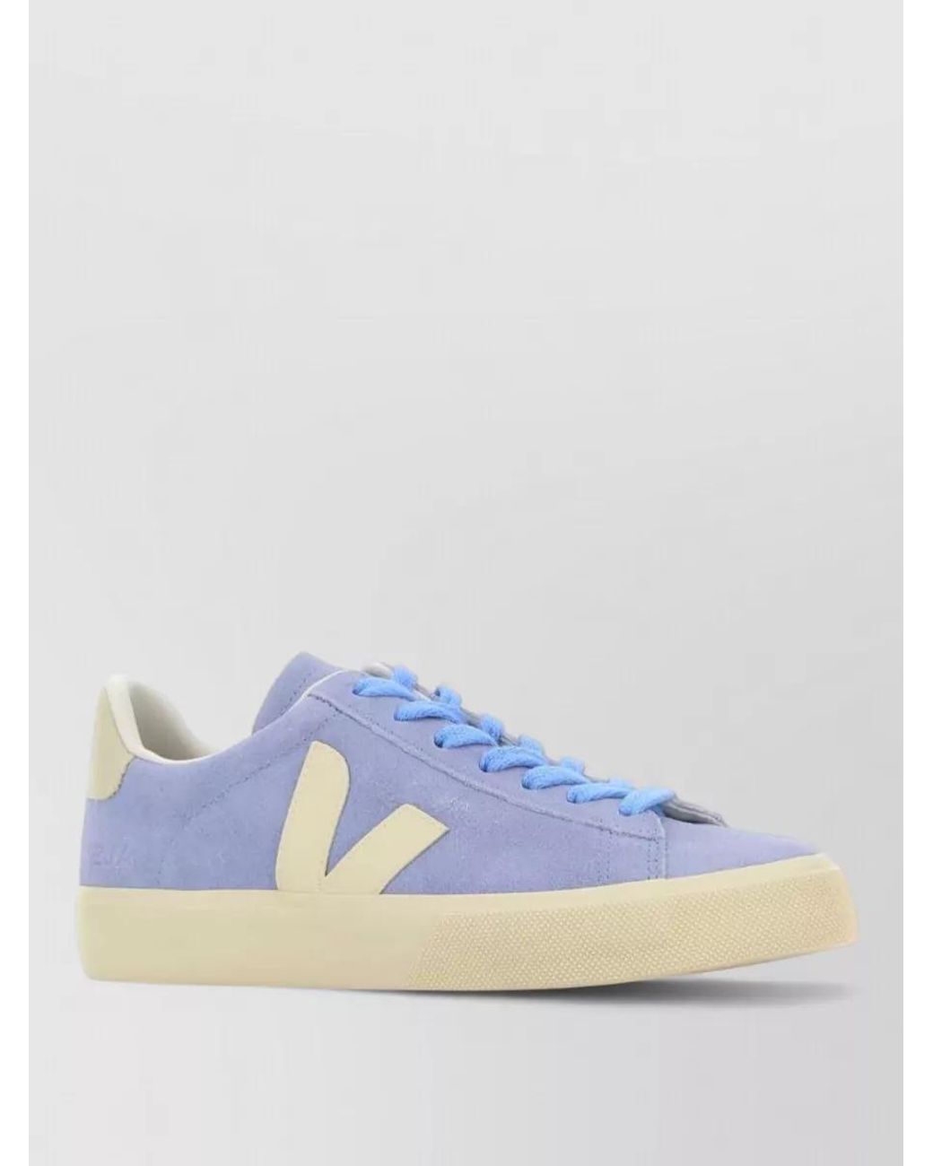Veja Blue Suede Leather Low-Top Sneakers