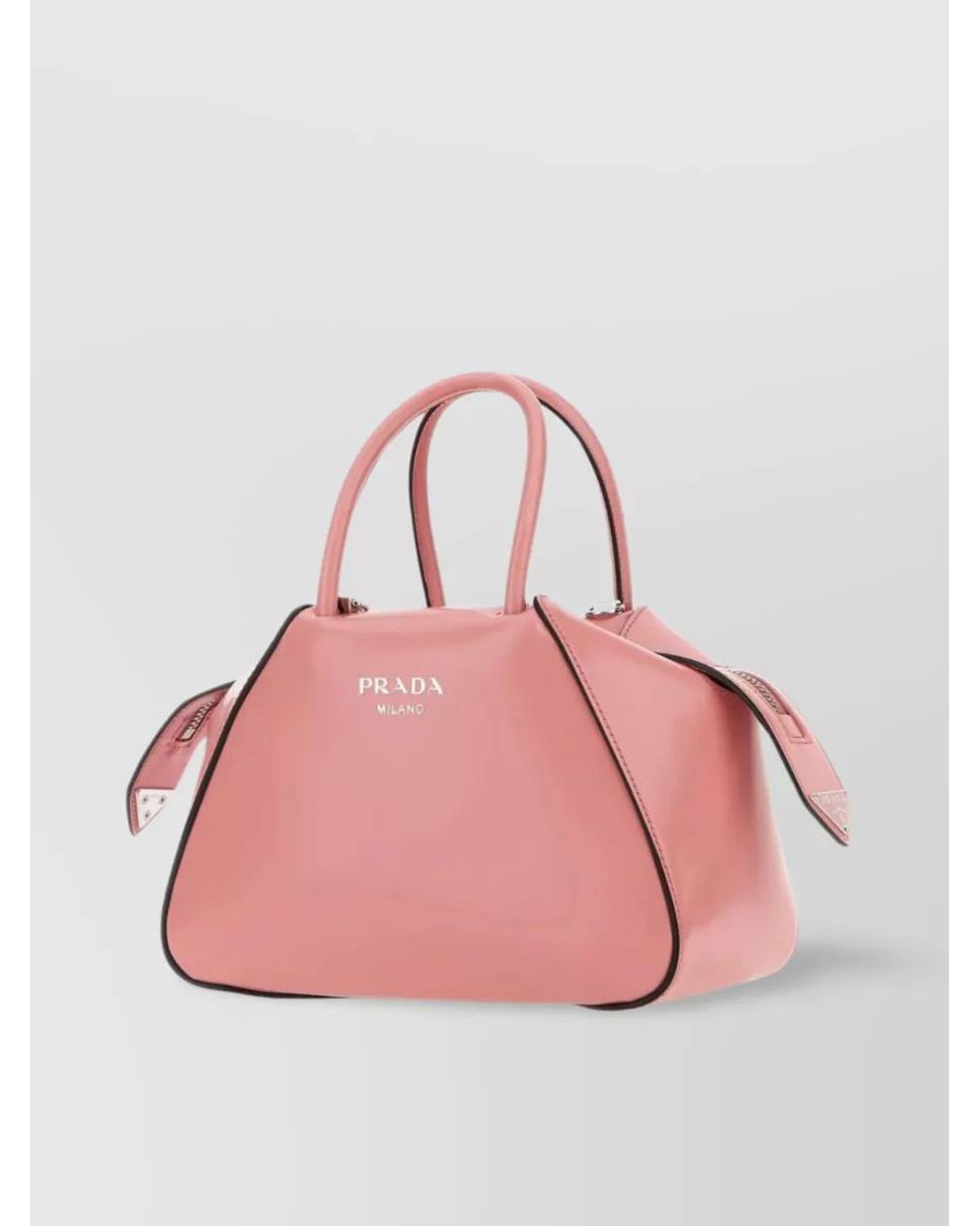 Prada Pink Symbole Leather Shoulder Bag