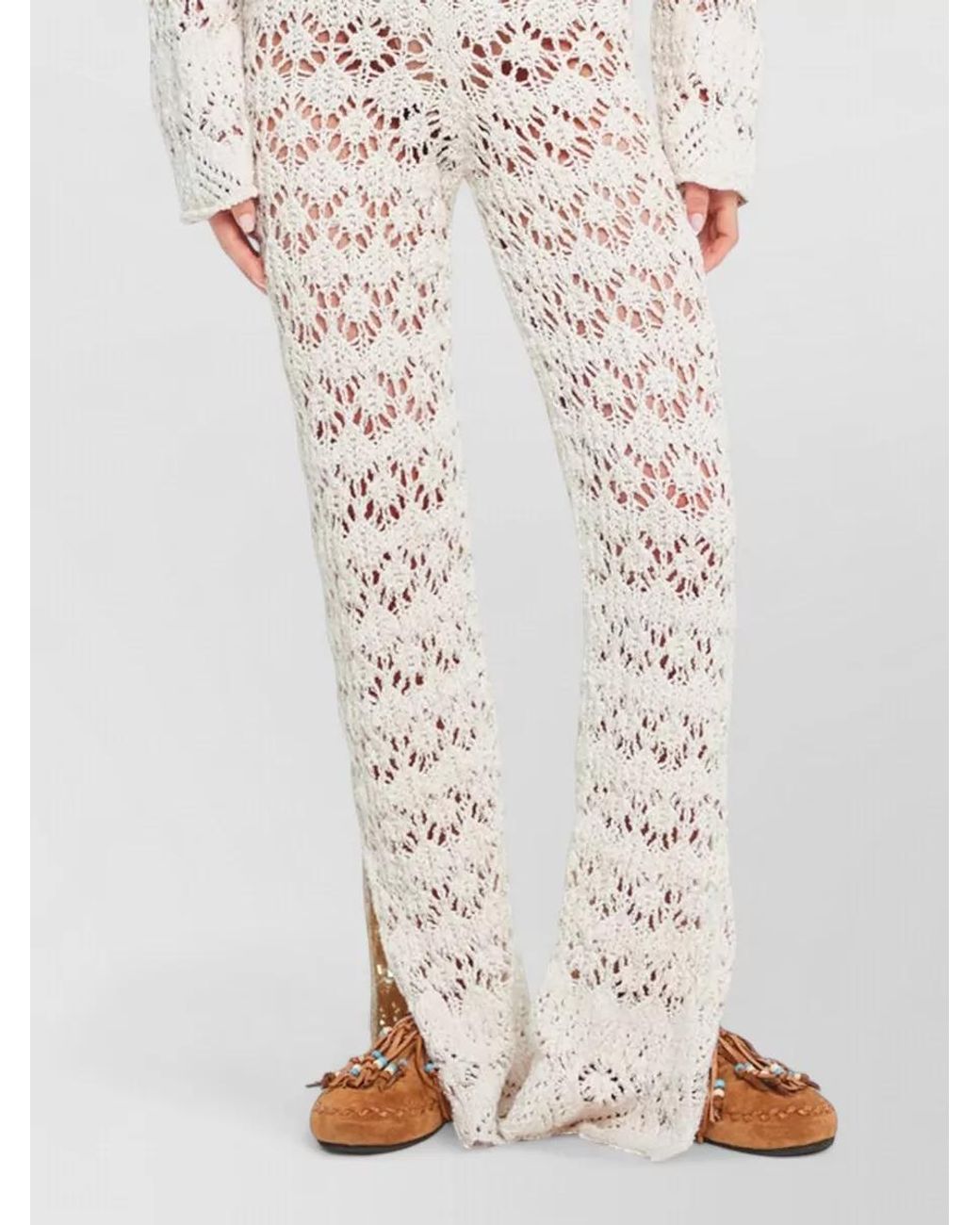 Alanui Natural Lagoon Romance Cropped Cardigan