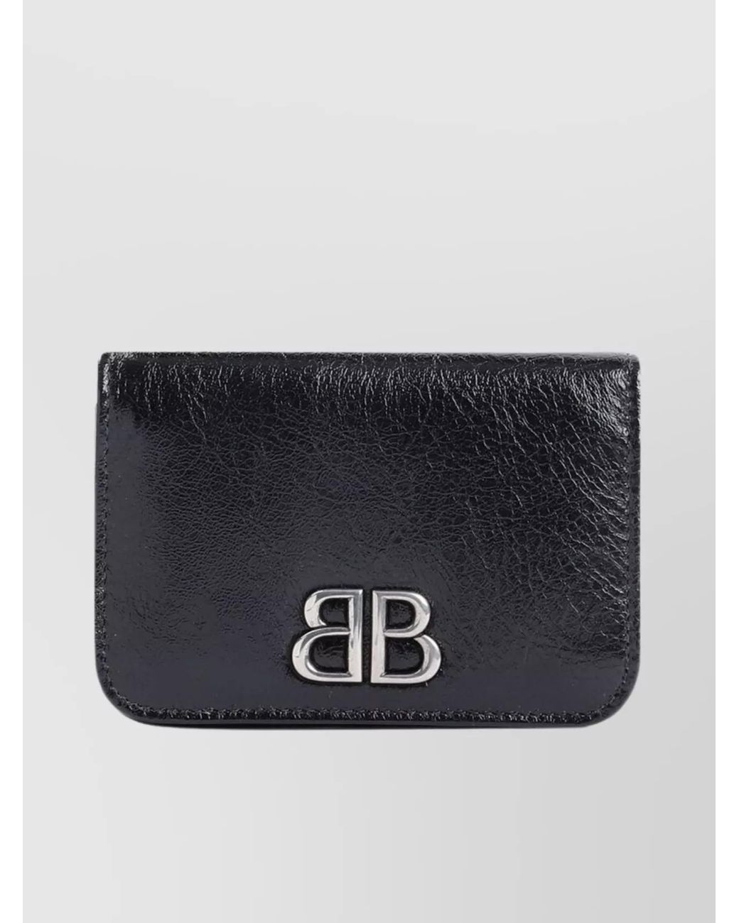 Balenciaga Blue Lamb Leather Card Holder