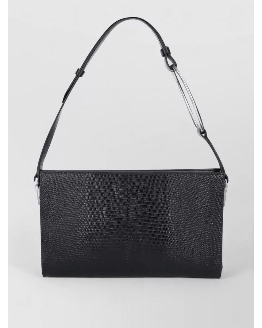Dondup Black Calf Leather Shoulder Bag