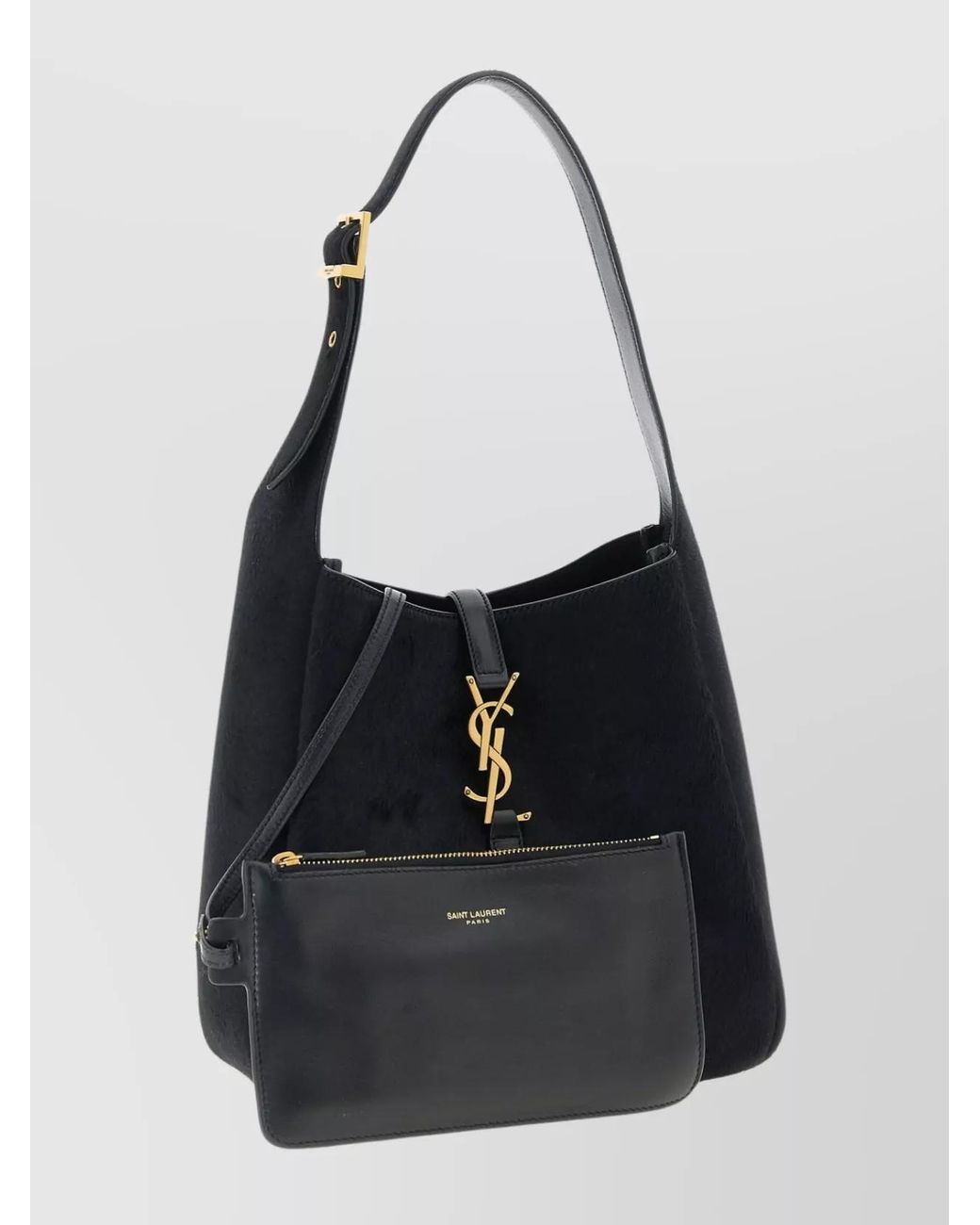 Saint Laurent Blue Le 5 À 7 Small Leather Shoulder Bag