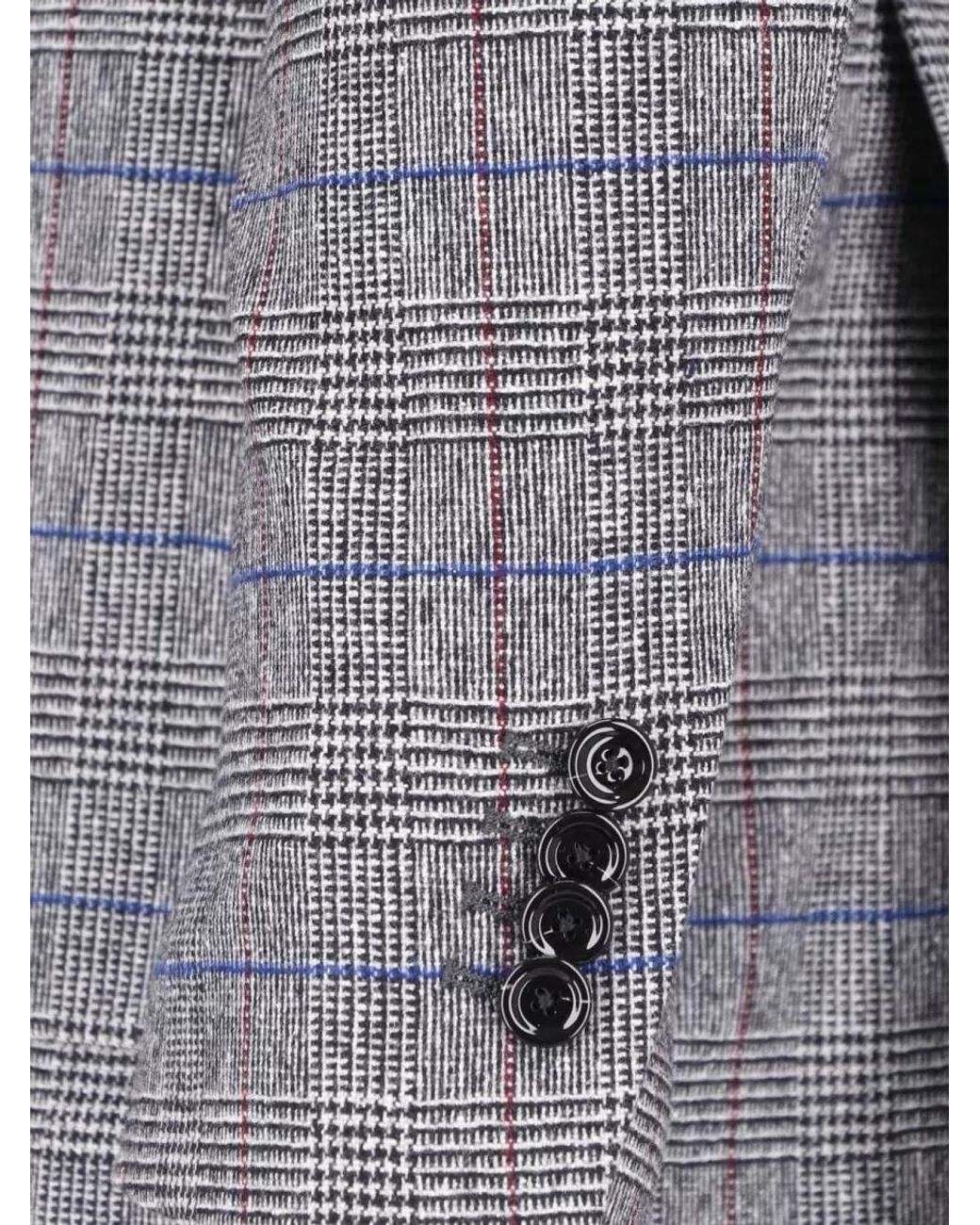 Lardini Gray Wool Silk Suit Jacket for men