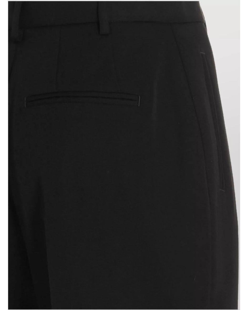 Tory Burch Black Wool Tailored Trousers