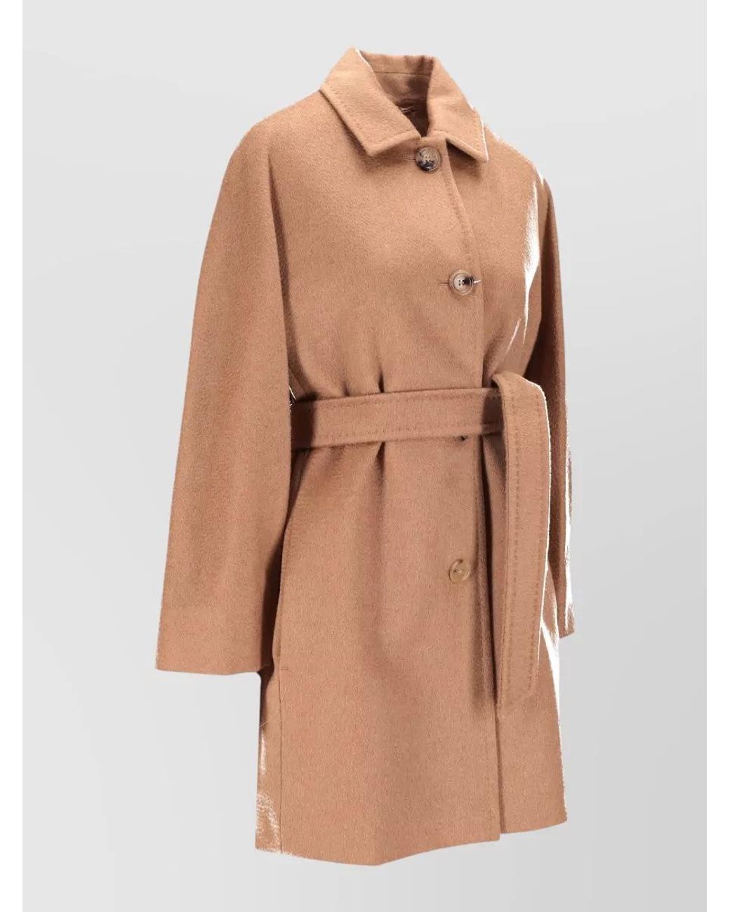Max Mara Natural Belted Coat