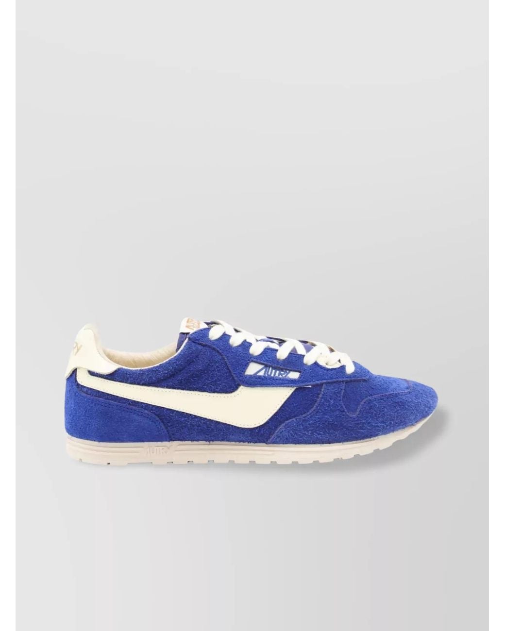 Autry Blue Suede Windspin Low-Top Sneakers for men