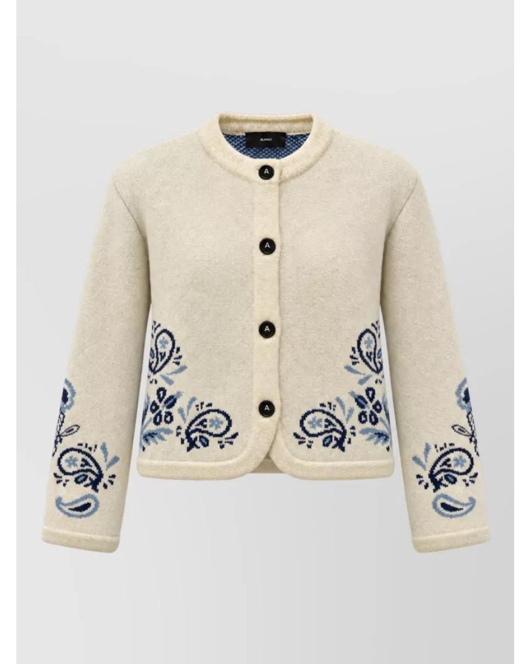 Alanui Natural Wool Cashmere Jacket