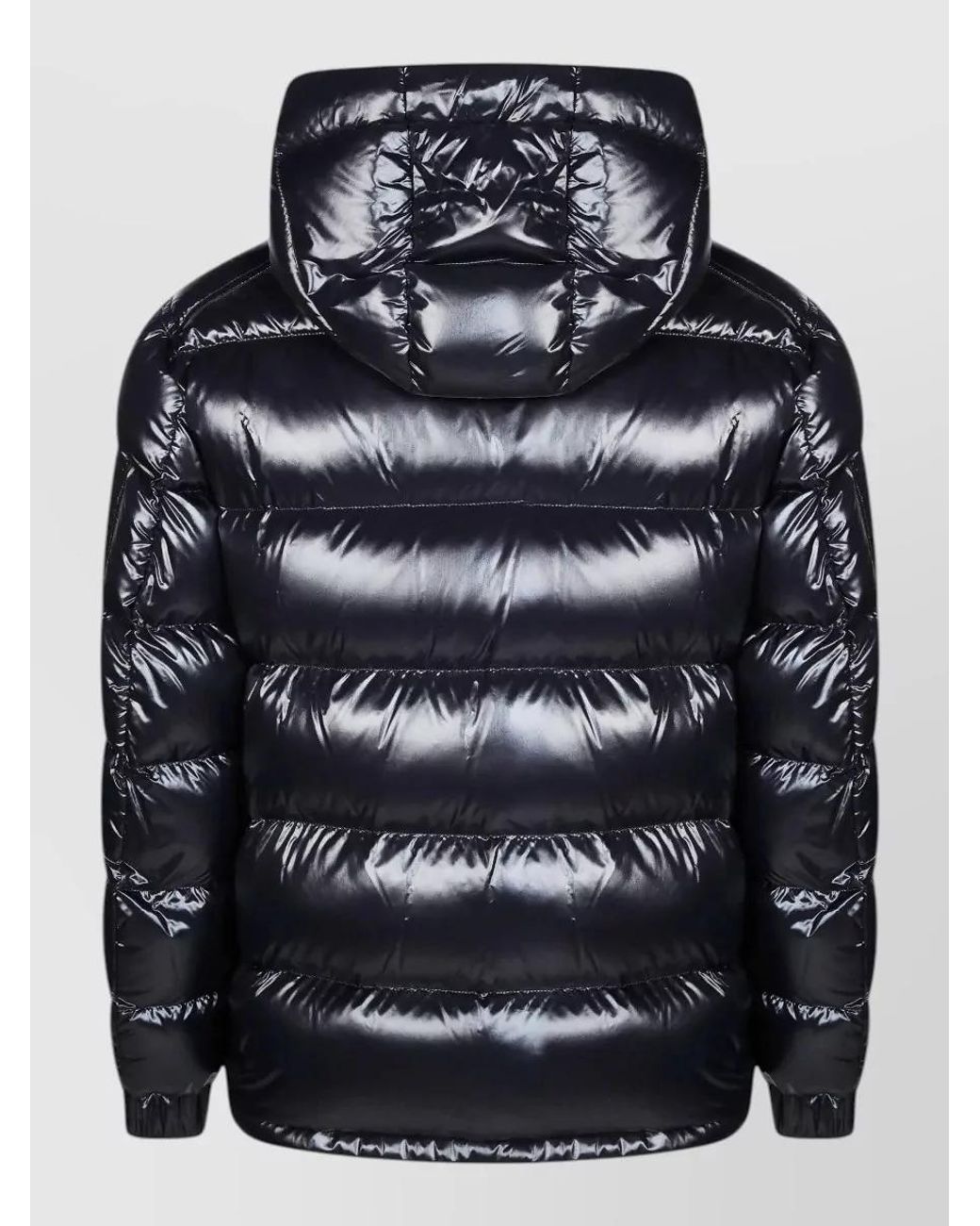 Herno Gray Glossy Quilted Hooded Puffer Jacket for men