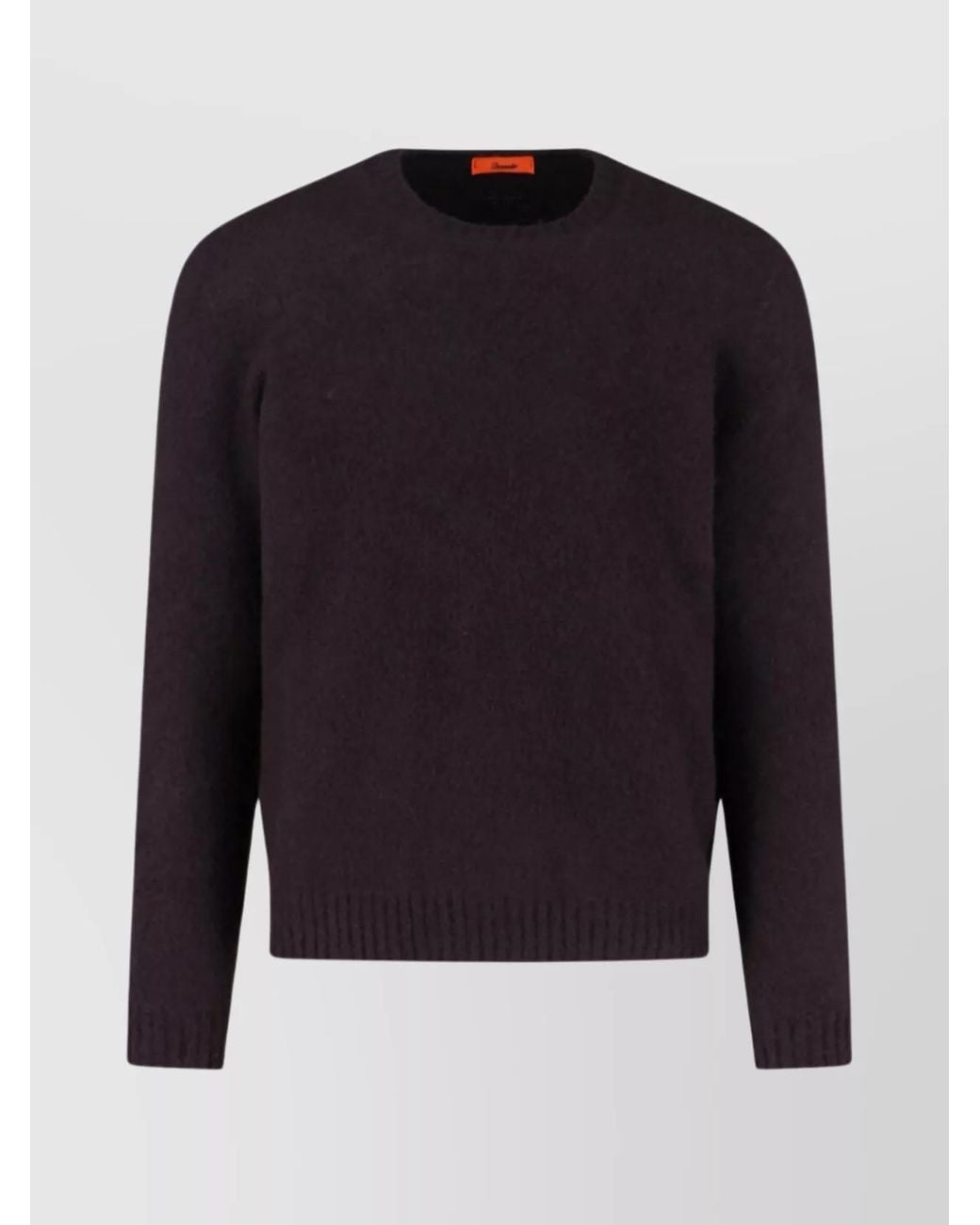 Drumohr Blue Lambswool Crewneck Jumper for men